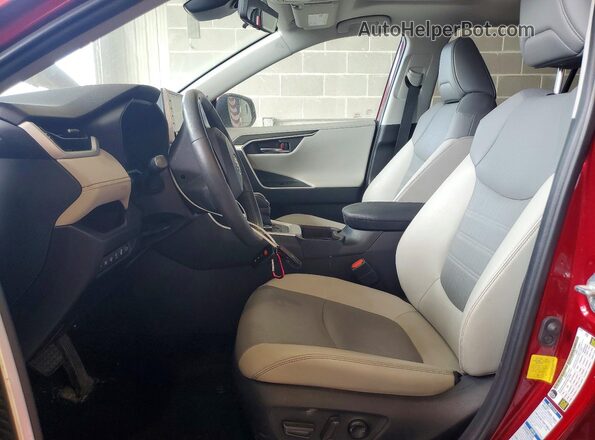 4T3DWRFV3LU010772 2020 TOYOTA RAV4 Red Widok wnętrza z przodu