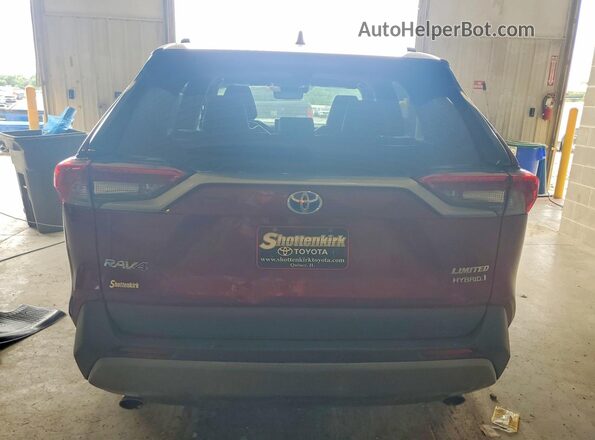 4T3DWRFV3LU010772 2020 TOYOTA RAV4 Red Widok z tyłu