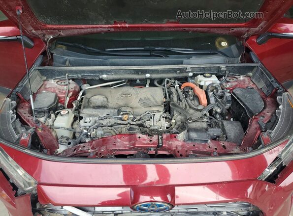 4T3DWRFV3LU010772 2020 TOYOTA RAV4 Red Widok komory silnika