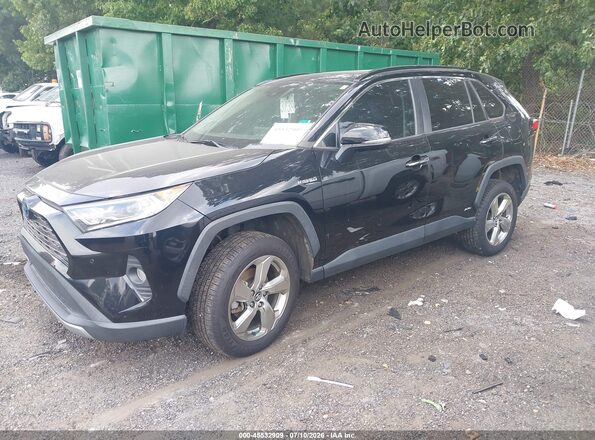 4T3DWRFV4LU010828 2020 TOYOTA RAV4 HYBRID Black Առջևի ձախ երեք քառորդ տեսարան