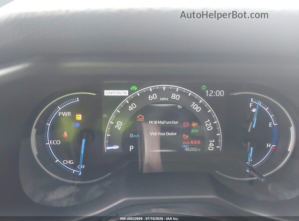4T3DWRFV4LU010828 2020 TOYOTA RAV4 HYBRID Black Հետևի նստատեղերի տեսք