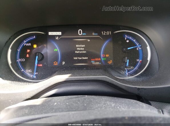 4T3DWRFV5LU004729 2020 TOYOTA RAV4 HYBRID Black Հետևի նստատեղերի տեսք