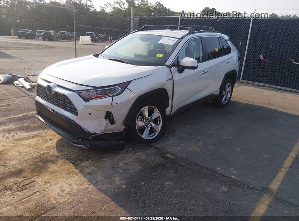 4T3DWRFV5LU008991 2020 TOYOTA RAV4 HYBRID Белый Передняя левая четверть