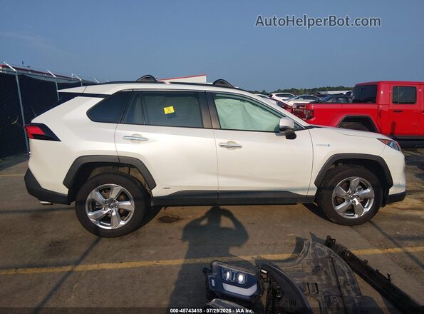 4T3DWRFV5LU008991 2020 TOYOTA RAV4 HYBRID Белый Вид задней части салона