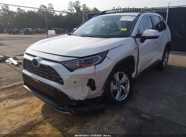 4T3DWRFV5LU008991 2020 TOYOTA RAV4 HYBRID Белый Вид спереди
