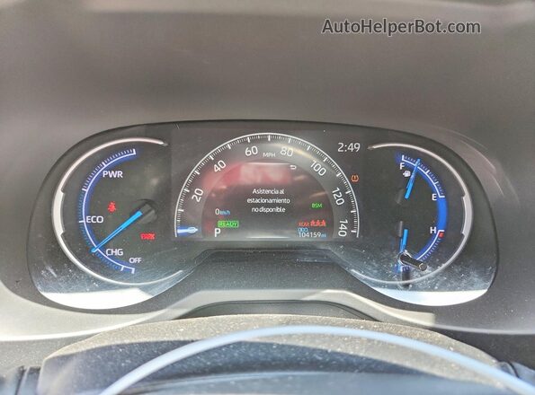 4T3E6RFV2MU048208 2021 TOYOTA RAV4 Серебряный Вид щитка приборов