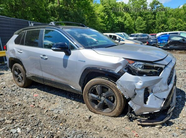 4T3E6RFV2MU048208 2021 TOYOTA RAV4 Серебряный Передняя правая четверть
