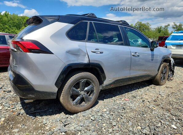 4T3E6RFV2MU048208 2021 TOYOTA RAV4 Серебряный Задняя правая четверть