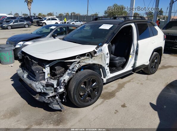 4T3E6RFV3MU045463 2021 TOYOTA RAV4 HYBRID White Front left