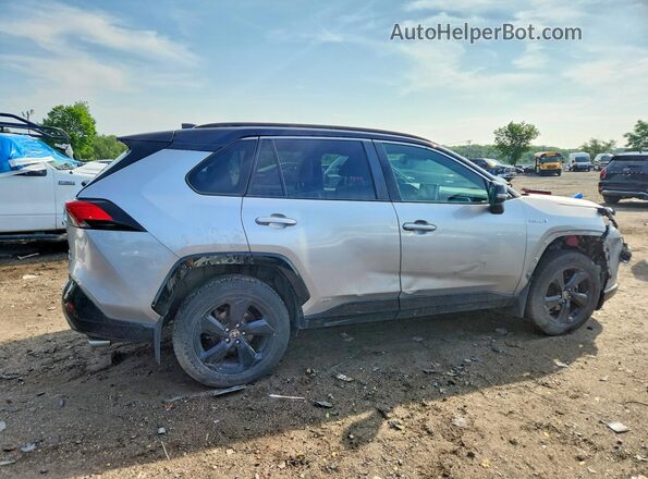 4T3E6RFV3MU051439 2021 TOYOTA RAV4 Серебряный Задняя правая четверть