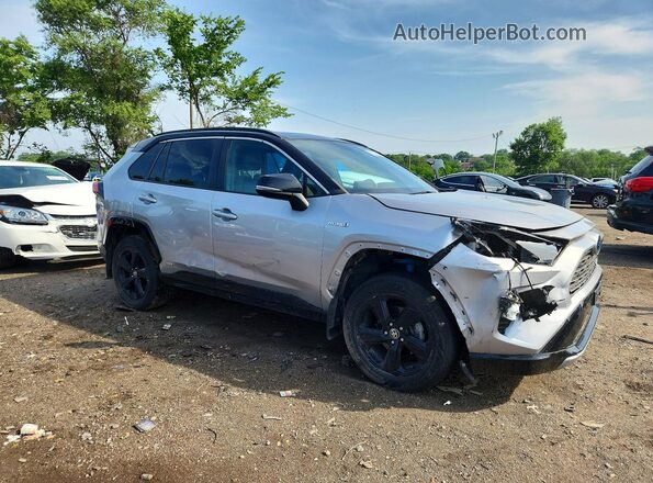 4T3E6RFV3MU051439 2021 TOYOTA RAV4 Серебряный Передняя правая четверть