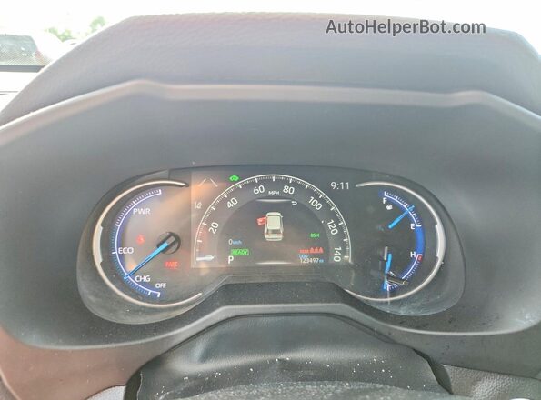 4T3E6RFV3MU051439 2021 TOYOTA RAV4 Серебряный Вид щитка приборов