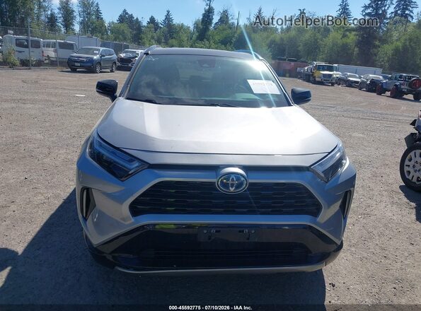 4T3E6RFV3NU093868 2022 TOYOTA RAV4 HYBRID Silver Widok zestawu wskaźników