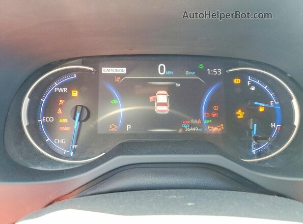 4T3E6RFV4MU058657 2021 TOYOTA RAV4 Белый Вид щитка приборов