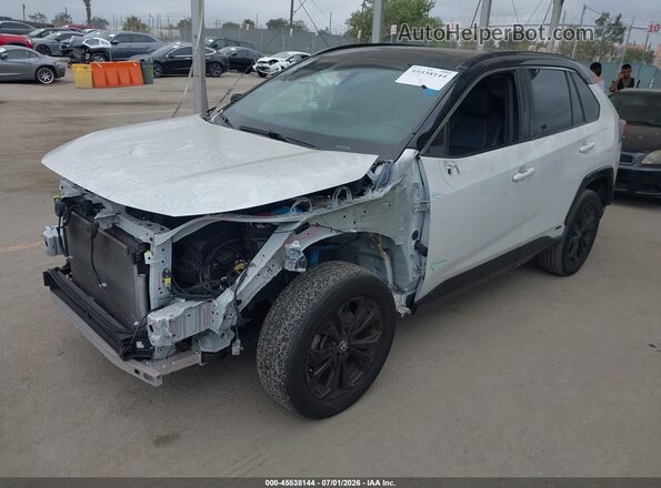 4T3E6RFV5PU106350 2023 TOYOTA RAV4 HYBRID White Առջևի ձախ երեք քառորդ տեսարան