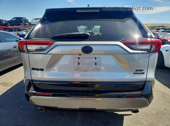 4T3E6RFV6MU042332 2021 TOYOTA RAV4 Silver უკანა ხედი
