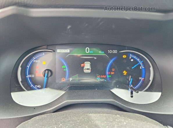 4T3E6RFV7NU089404 2022 TOYOTA RAV4 White Widok zestawu wskaźników