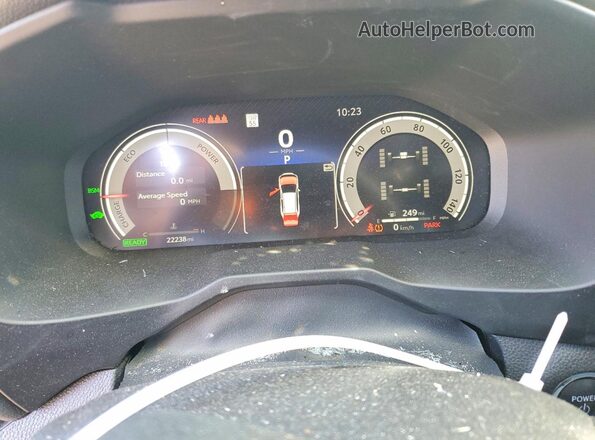 4T3E6RFV8PU122316 2023 TOYOTA RAV4 Gray Вид щитка приладів