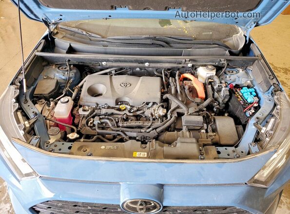 4T3E6RFV8SU180984 2025 TOYOTA RAV4 Blue Engine compartment view