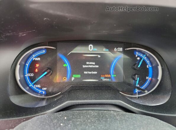 4T3E6RFV9SU177785 2025 TOYOTA RAV4 Blue Instrument cluster view