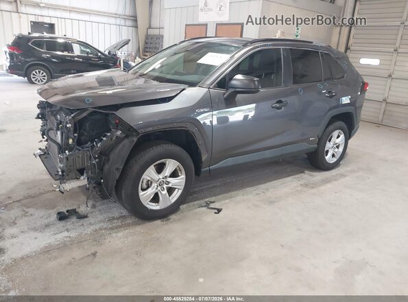 4T3LWRFV0MU041345 2021 TOYOTA RAV4 HYBRID Gray Առջևի ձախ երեք քառորդ տեսարան