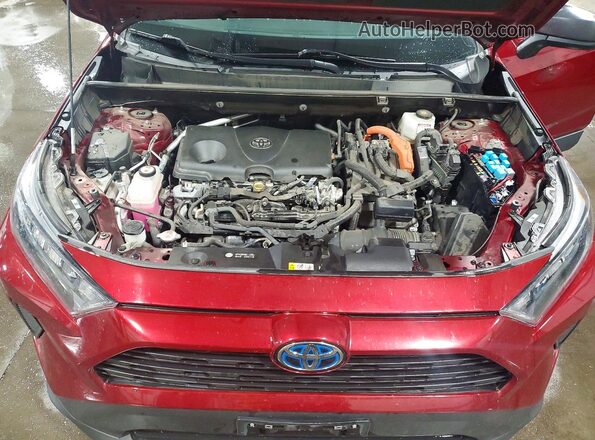 4T3LWRFV0NU068045 2022 TOYOTA RAV4 Red Вид задньої частини салону