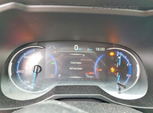 4T3LWRFV0SU172062 2025 TOYOTA RAV4 Black Widok zestawu wskaźników