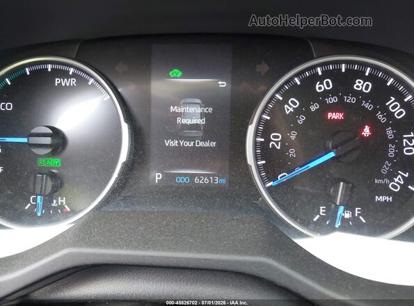4T3LWRFV1MU026112 2021 TOYOTA RAV4 HYBRID Silver Vista de los asientos traseros