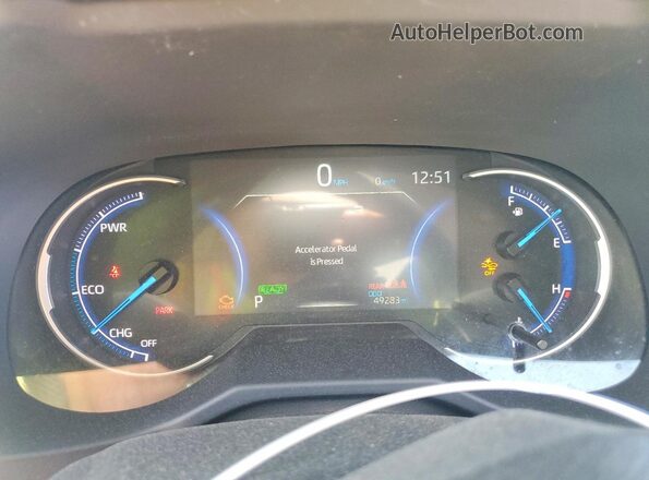 4T3LWRFV2SU170068 2025 TOYOTA RAV4 Gray Вид щитка приладів