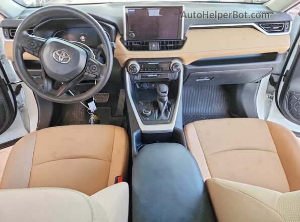 4T3LWRFV3SU208097 2025 TOYOTA RAV4 White Widok deski rozdzielczej