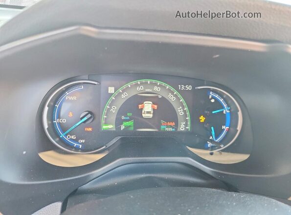 4T3LWRFV3SU208097 2025 TOYOTA RAV4 White Widok zestawu wskaźników