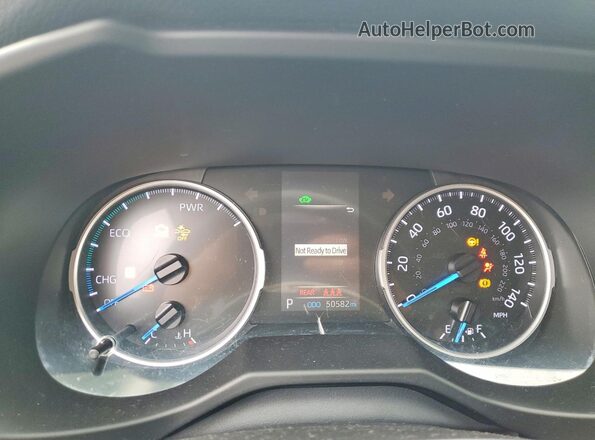 4T3LWRFVXMU013911 2021 TOYOTA RAV4 Silver Instrument cluster view