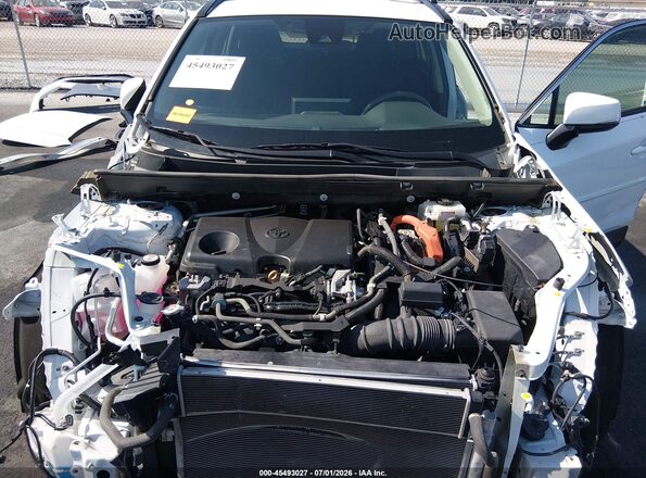 4T3M6RFV1MU010951 2021 TOYOTA RAV4 HYBRID White Widok z tyłu