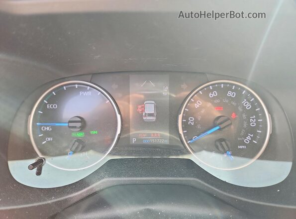 4T3MWRFV1LU008910 2020 TOYOTA RAV4 Gray Вид щитка приладів