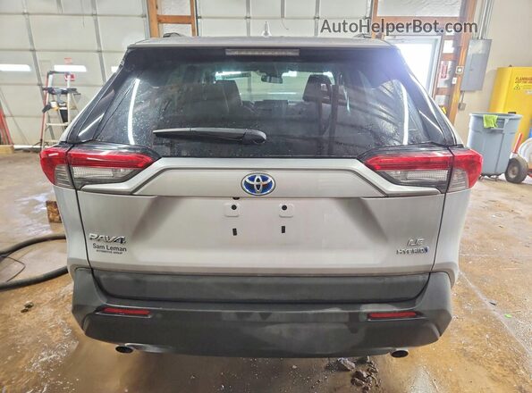 4T3MWRFV8NU059839 2022 TOYOTA RAV4 Silver Widok z tyłu