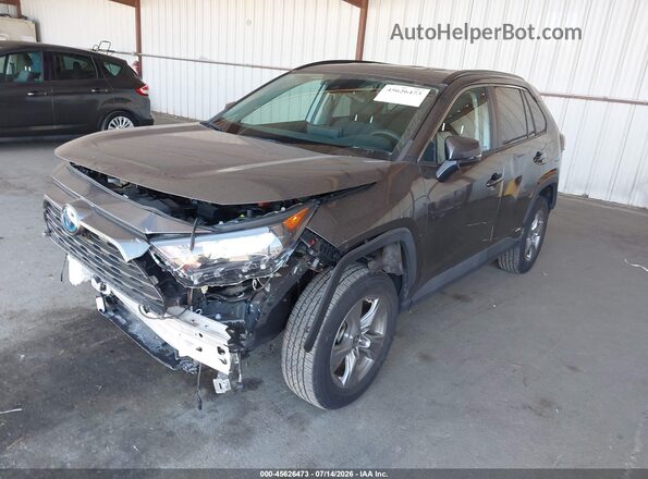4T3MWRFV9NU073135 2022 TOYOTA RAV4 HYBRID Gray Передня ліва чверть