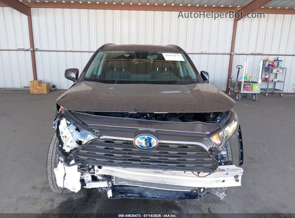 4T3MWRFV9NU073135 2022 TOYOTA RAV4 HYBRID Gray Вид задньої частини салону