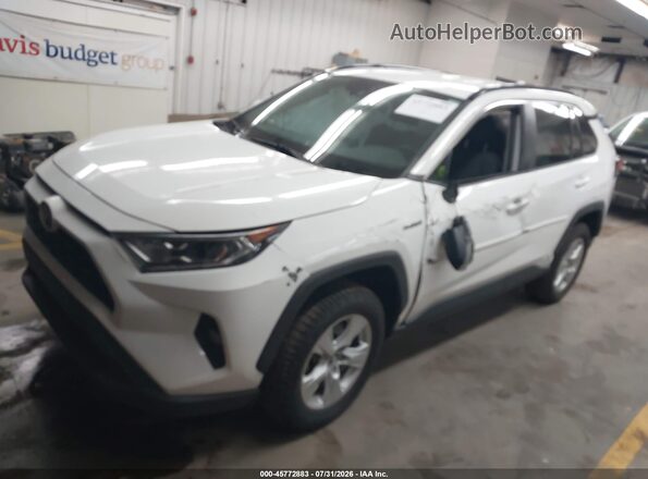 4T3R6RFV0LU003476 2020 TOYOTA RAV4 HYBRID White Առջևի ձախ երեք քառորդ տեսարան