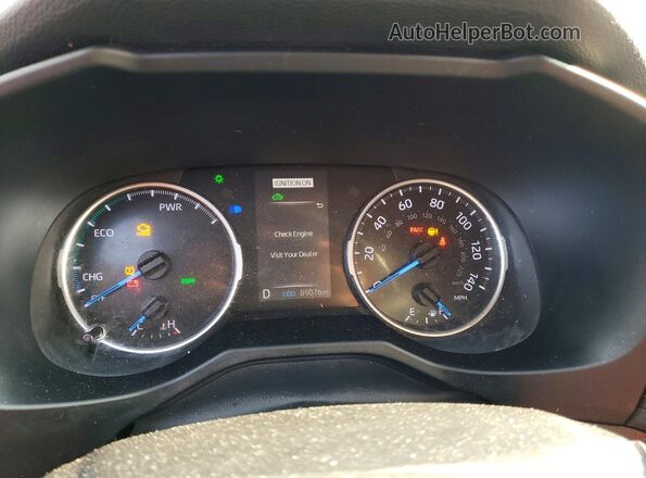 4T3R6RFV0MU012714 2021 TOYOTA RAV4 Black Սարքավորումների վահանակի տեսք