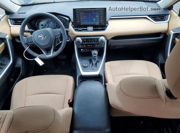 4T3R6RFV1LU003339 2020 TOYOTA RAV4 Blue Dashboard view
