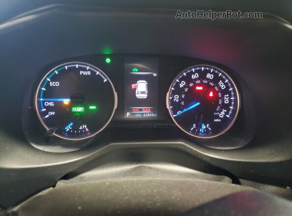4T3R6RFV2MU018790 2021 TOYOTA RAV4 Белый Вид щитка приборов
