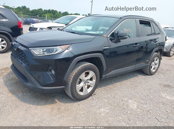 4T3R6RFV5MU009114 2021 TOYOTA RAV4 HYBRID Black წინა მარცხენა ხედი სამი მეოთხედიდან