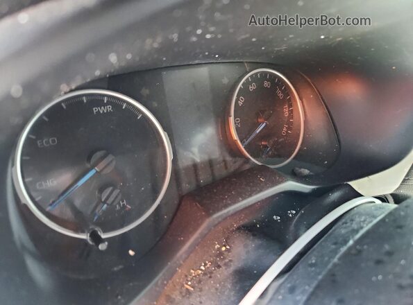 4T3R6RFV6MU015956 2021 TOYOTA RAV4 White Instrument cluster view