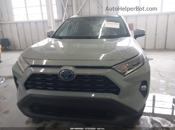 4T3R6RFV9LU003749 2020 TOYOTA RAV4 HYBRID Gray Widok zestawu wskaźników
