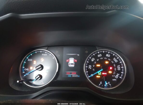 4T3R6RFV9LU003749 2020 TOYOTA RAV4 HYBRID Gray Widok tylnych siedzeń