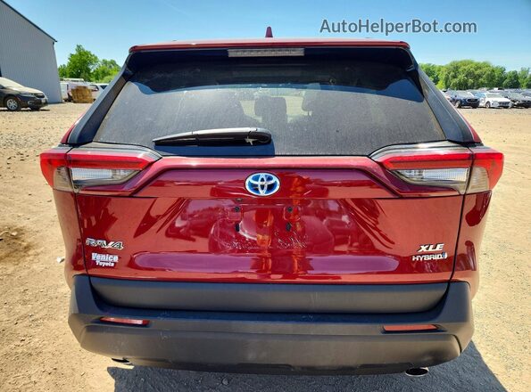 4T3RWRFV0RU119530 2024 TOYOTA RAV4 Burgundy უკანა ხედი