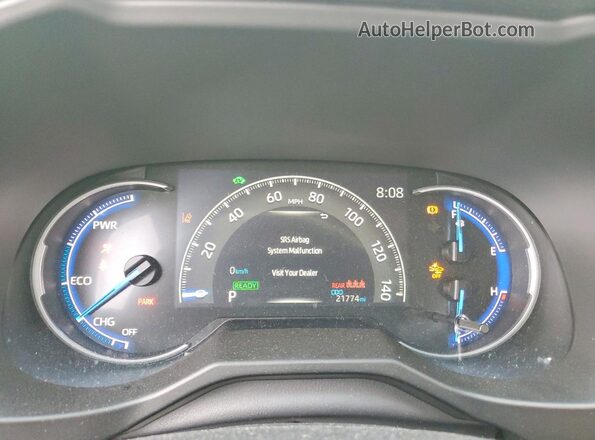 4T3RWRFV0RU160191 2024 TOYOTA RAV4 Blue Вид щитка приладів