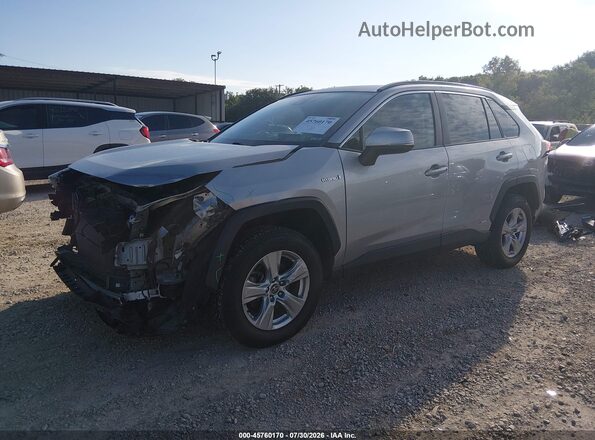4T3RWRFV1MU023320 2021 TOYOTA RAV4 HYBRID Gray Front left