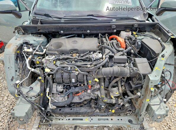 4T3RWRFV2NU055811 2022 TOYOTA RAV4 Gray Вид задньої частини салону