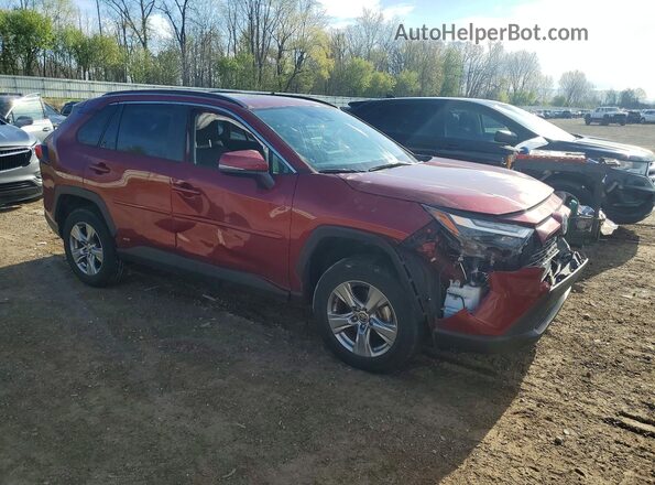 4T3RWRFV2NU067618 2022 TOYOTA RAV4 Бордовый Передняя правая четверть